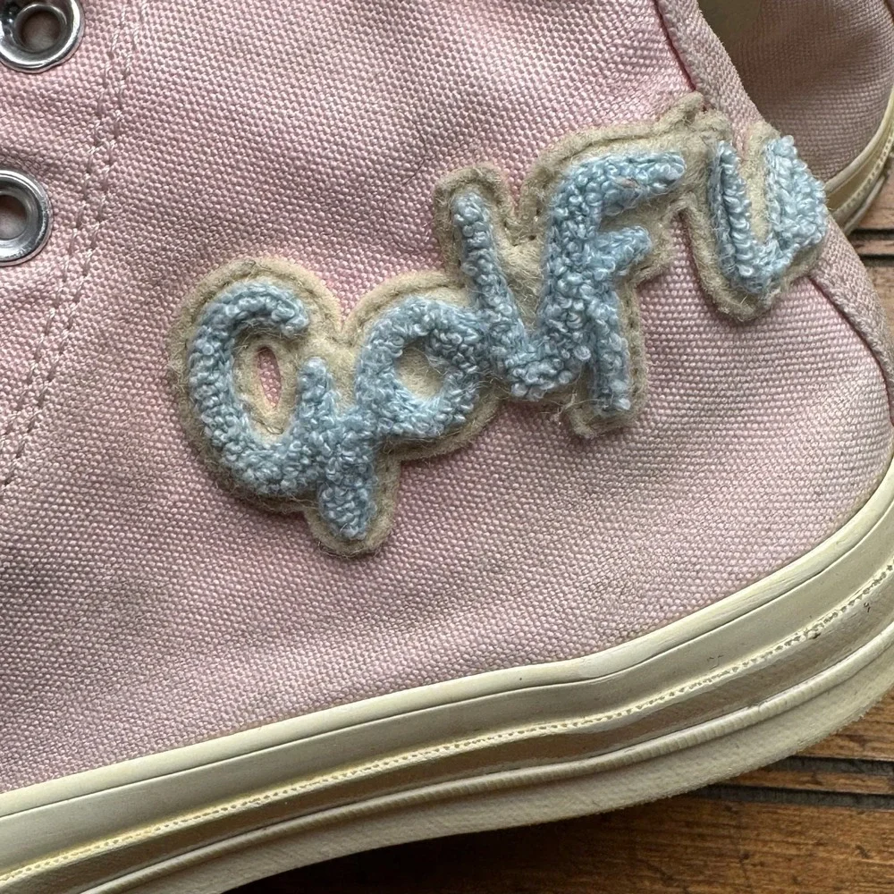 Converse Golf le Fleur Chuck‎ 70 High Top Pink Chenille 167478C Mens 6 Womens 8